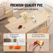 VEVOR Clear Protector Cover Table, 12&quot; x 24&quot;/306 x 614 mm Κάλυμμα τραπεζιού, Πλαστικό τραπεζομάντιλο PVC πάχους 1,5 mm, Αδιάβροχο προστατευτικό επιφάνειας εργασίας για γραφείο, τραπεζάκι σαλονιού, τραπέζι τραπεζαρίας