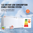 VEVOR Chest Freezer 17,2 cu.ft / 488 L Large Deep Freezer &amp; 4 αφαιρούμενα καλάθια