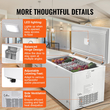VEVOR Chest Freezer 17,2 cu.ft / 488 L Large Deep Freezer &amp; 4 αφαιρούμενα καλάθια
