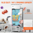 Επαγγελματικός καταψύκτης VEVOR 20,12 Cu.ft, Reach In όρθιος καταψύκτης μονή πόρτα, αυτόματη απόψυξη από ανοξείδωτο ατσάλι με 3 ρυθμιζόμενα ράφια, έλεγχος θερμοκρασίας από -13 έως 5℉ και 4 τροχούς