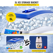 VEVOR Commercial Ice Shaver 441 LBS/H Ice Shaving Capacity, Ice Shaving Machine with 11 LBS Hopper, Ice Shaver Machine Electric 300W Snow Cone Maker 320 RPM Ταχύτητα περιστροφής, Shaved Ice Maker Machine