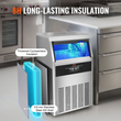 VEVOR Commercial Ice Maker Ανεξάρτητη Μηχανή Ντουλάπας 110lbs/24H 60 Ice Cubes