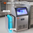 VEVOR Commercial Ice Maker Ανεξάρτητη Μηχανή Ντουλάπας 120lbs/24H 50 Ice Cubes
