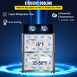 VEVOR Commercial Reach-in Ψυγείο, 4 πόρτες όρθια ψυγείο ποτών, 27,5 Cu.Ft Side by Side, Ψυγεία εμπόρων από ανοξείδωτο χάλυβα, Ψυγείο Business Food για σνακ και ποτά, Ασημί