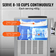 Εμπορική μηχανή παγωτού VEVOR Soft Serve 20L/H Απόδοση 3 Γεύσεων Πάγκος