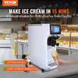 Παγωτομηχανή VEVOR Soft Serve Παγωτομηχανή 10L/H Yield Single Flavor Πάγκος