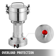 VEVOR Electric Grain Grinder 0,77 LBS Grain Grinder Mill 2000W Powder Machine Flour Mill Grinder Electric Grain Grinder for Herb Pulverizer Μηχανή λείανσης από ανοξείδωτο χάλυβα ποιότητας τροφίμων για σιτηρά