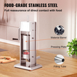 VEVOR Manual Sausage Stuffer, χωρητικότητας 8LBS/5L, Two Speed 304 Stainless Steel Vertical Sausage Stuff, Μηχανή Γέμισης Λουκάνικων με 4 Σωληνάρια Γέμισης, Βάση Αναρρόφησης για Οικιακή ή Εμπορική Χρήση