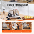 VEVOR Manual Bread Slicer 0-6&quot; Cheeser Butter Cutting for Kitchen Restaurant