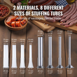 VEVOR Manual Sausage Stuffer 2,5L Horizontal Sausage Machine 201 Stainless Steel