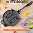 Πρέσα τορτίγιας VEVOR, Πρέσα τορτίγιας και Roti 8 ιντσών, Πρέσα Tortilladora Heavy Duty από χυτοσίδηρο, Pre-seasoned Pataconera Maker με 100 τμχ χαρτί περγαμηνής, Ζυμοποιός για τορτίγια αλευριού, Tawa, ασήμι