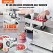VEVOR Εμπορική Ηλεκτρική Κρεατομηχανή 21 Lbs/min Κουζίνα Συσκευασίας Λουκάνικων