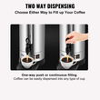 VEVOR Commercial Coffee Urn, 110 φλιτζάνια από ανοξείδωτο χάλυβα, μεγάλος διανομέας καφέ, 1500W 110V ηλεκτρική καφετιέρα για γρήγορη παρασκευή, δοχείο ζεστού νερού με αποσπώμενο καλώδιο ρεύματος για εύκολο καθάρισμα, ασημί