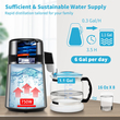 VEVOR 4L αποστακτήρας νερού 1L/H κατασκευαστής αποσταγμένου νερού Χρονομέτρηση &amp; επίδειξη θερμοκρασίας Ασημί