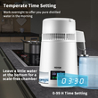 VEVOR 4L Water Distiller 1L/H Αποσταγμένου νερού Οθόνη χρονισμού &amp; θερμοκρασίας Λευκό