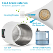 VEVOR 4L Water Distiller 1L/H Αποσταγμένου νερού Οθόνη χρονισμού &amp; θερμοκρασίας Λευκό