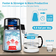 VEVOR 4L Water Distiller 1,5L/H Αποσταγμένο Νερό Χρονισμός Dual-Temp Ασημί