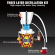 VEVOR 3 Gal 10L Water Distiller, Home Distillery Kit περιλαμβάνει σωλήνα από ανοξείδωτο χάλυβα 304 &amp; κυκλοφορητή &amp; ενσωματωμένο θερμόμετρο &amp; θύρα εξάτμισης για DIY