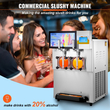 VEVOR 8L / 2,1 Gal Διπλό μπολ εμπορική μηχανή Slushy Μαργαρίτα Smoothie παγωμένο ποτό