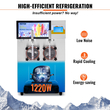 VEVOR 8L / 2,1 Gal Διπλό μπολ εμπορική μηχανή Slushy Μαργαρίτα Smoothie παγωμένο ποτό