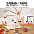 VEVOR Commercial Burger Patty Maker, 3 Convertible Mold (2/4/5-inch) Manual Beef Patty Maker, 1,5KG Hopper Μεγάλης Χωρητικότητας Μηχανή Τύπου Χάμπουργκερ, PE Meat Forming Processor with Handle &amp; Patty Paper