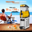 VEVOR Commercial Slushy Machine, 12L / 3,2 Gal Single Bowl, 24 Cup Output, 220V 550W Stainless Steel Margarita Smoothie Frozen Drink Maker, Slushie Machine για πάρτι καφέ Εστιατόρια Μπαρ Οικιακή χρήση