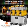 VEVOR Εμπορική μηχανή Slushy, 3 x 12L / 3,2 Gal τριπλό μπολ, 72 φλιτζάνια εξόδου, 220V 1300W από ανοξείδωτο χάλυβα Μαργαρίτα Smoothie παγωμένο ποτό Maker, Slushie μηχανή για πάρτι Cafe Restaurant Bar Οικιακή χρήση