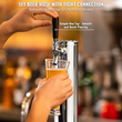 VEVOR Kegerator Tower Kit, Single Tap Beer Conversion Kit, Ανοξείδωτος ατσάλι Keg Beer Tower Dispenser με διπλό μετρητή W21.8 &amp; S-System βαρελίσκοι για Party Home