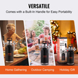 Σύστημα βρύσης VEVOR Beer Growler, Mini βαρελάκι 64Oz 1,89L, 304 Ανοξείδωτο ατσάλι υπό πίεση Beer Growler, Keg Growler με οθόνη πίεσης, βρύση ρυθμιστή CO2, στεγανός δακτύλιος για Draft Homebrew Craft Beer