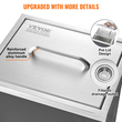 VEVOR Drop in Ice Chest, 14&quot;L x 12&quot;Π x 18&quot;H Ψύκτη από ανοξείδωτο ατσάλι, Επαγγελματικός Κάδος πάγου με κάλυμμα, 40 qt εξωτερικής κουζίνας Ice Bar, σωλήνας αποστράγγισης και βύσμα αποστράγγισης, για Cold Wine Beer