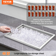 VEVOR Drop in Ice Chest, 22&quot;L x 17&quot;W x 12&quot;H Ψύκτη πάγου από ανοξείδωτο ατσάλι, Επαγγελματικός Κάδος πάγου με κάλυμμα, 40 qt Ice Bar εξωτερικής κουζίνας, σωλήνας αποστράγγισης και βύσμα αποστράγγισης, για Cold Wine Beer