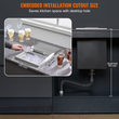 VEVOR Drop in Ice Chest, 18&quot; L x 12&quot; W x 14,5&quot;H Ψύκτη από ανοξείδωτο ατσάλι, Επαγγελματικός Κάδος πάγου με συρόμενο κάλυμμα, 40,9 qt εξωτερικής κουζίνας Ice Bar, σωλήνας αποστράγγισης και βύσμα αποστράγγισης, για Cold Wine Beer