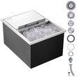 VEVOR Drop in Ice Chest, 24&quot;L x 18&quot;W x 13&quot;H Ψύκτη από ανοξείδωτο ατσάλι, Επαγγελματικός Κάδος πάγου με συρόμενο κάλυμμα, 40,9 qt εξωτερικής κουζίνας Ice Bar, σωλήνας αποστράγγισης και βύσμα αποστράγγισης, για Cold Wine Beer