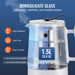 VEVOR Hydrogen Water Pitcher Generator, 1,5 L / 52,8 oz Γεννήτρια υδρογόνου μεγάλης χωρητικότητας Βραστήρας νερού, τεχνολογία SPE και PEM, Μηχανή ιονιστή νερού πλούσιου σε υδρογόνο για παρασκευή καφέ ή τσαγιού