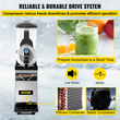 VEVOR Commercial Slushy Ice Machine, 1 x 15 L Commercial Slush Ice Machine 500 W 220 V Stainless Steel Slush Ice Machine Slush Machine 52 x 21 x 80 cm Slushy Maker Machine Machine Slush