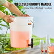 VEVOR Beverage Dispenser, 5 Gallon Dispensers Drink Dispens for Party, Plastic Juice Dispenser με Spigot και καπάκι, Iced Tea Juice Water Dispenser, για εστιατόρια, ξενοδοχεία, πάρτι