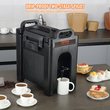 VEVOR Insulated Beverage Dispenser, 2,5 Gallon, Food-grade LDPE Beverage Server, Thermal Drink Dispenser Cooler with 0,9 in PU Layer Baucet Two Stage Handle, for Restaurant Drink Shop