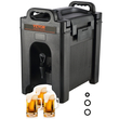 VEVOR Insulated Beverage Dispenser, 2,5 Gallon, Food-grade LDPE Beverage Server, Thermal Drink Dispenser Cooler with 0,9 in PU Layer Baucet Two Stage Handle, for Restaurant Drink Shop