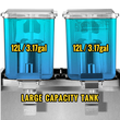 VEVOR Commercial Cold Beverage Dispenser Δοχεία ποτών από ανοξείδωτο χάλυβα Fruit Juice Beverage Dispenser 2 Tanks 6,4 Gallon Δοχείο παγωμένου τσαγιού εξοπλισμένο με ελεγκτή θερμοστάτη