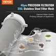 VEVOR Spin Down Filter, 40 Micron φίλτρο ιζήματος ολόκληρου σπιτιού για νερό πηγαδιών, 3/4&quot; GM + 1&quot; GM + 3/4&quot; GF, 4 T/H Υψηλός ρυθμός ροής, για συστήματα φιλτραρίσματος νερού ολόκληρου σπιτιού, Φίλτρο ιζήματος νερού πηγαδιών