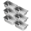 VEVOR 6 Pack Πλήρες Μέγεθος Τηγάνια Ξενοδοχείου Τραπέζι ατμού από ανοξείδωτο ατσάλι 6&quot; Βαθύ