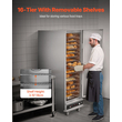 VEVOR Hot Box Food Warmer 16-Tier Concession Θερμαντικό ντουλάπι με δίσκο νερού