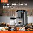 Πλήρως αυτόματη μηχανή εσπρέσο VEVOR 20 Bar με Auto Milk Frother &amp; Grinder