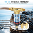 VEVOR Spin Down Filter, 40 Micron φίλτρο ιζήματος ολόκληρου σπιτιού για νερό πηγαδιών, 3/4&quot; GM + 1&quot; GM + 3/4&quot; GF, 4 T/H Υψηλός ρυθμός ροής, για συστήματα φιλτραρίσματος νερού ολόκληρου σπιτιού, Φίλτρο ιζήματος νερού πηγαδιών
