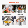 VEVOR 84QT από ανοξείδωτο ατσάλι Stockpot μαγειρικής κατσαρόλα κουζίνας με καπάκι καλαθιού