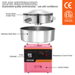 VEVOR Εμπορική μηχανή ζαχαροπλαστικής Sugar Floss Maker 1000W για Party Pink