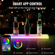 VEVOR Επιτοίχια οθόνη LED Lighted Liquor Bottle Ralf Home Bar 24&quot; 1-Step