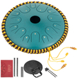 VEVOR Tongue Drum 14 Notes Dish Shape Drum 14 Inches Dia. Χειροκίνητα κρουστά από καθαρό χαλκό ατσάλινο τύμπανο 14 νότες Ατσάλινο τύμπανο με διακόσμηση από σχοινί και σφύρες, τσάντα, βιβλίο μουσικής, ορυκτό πράσινο