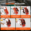 VEVOR Electric Hoist Manual Trolley, 1100 lbs/0,5 Ton Capacity for PA200 PA250 PA300 PA400 PA500, Push Beam Trolley with Dual Wheels, 2,36&quot;-4,72&quot; Ρυθμιζόμενο πλάτος καμπυλότητας φλάντζας για ευθεία