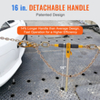 VEVOR Ratchet Chain Binder 2PCS, 3/8&quot;-1/2&quot; Heavy Duty Load Binders, with G80 Chains 12000 lbs Secure Load Limit, Labor-saving Anti-skid Handle, Tie Down Hauling Chain Binders for Flatbed Truck Trailer